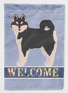 Pomsky #1 Welcome Flag Canvas House Size - 194030051733