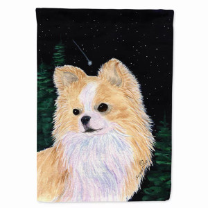 Starry Night Chihuahua Flag Canvas House Size - 705332083720