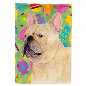 French Bulldog Easter Eggtravaganza Flag Canvas House Size - 617375990821