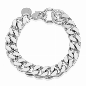 Eklexic Taraji Anklet, Rhodium-Silver Plated, Adjustable Length