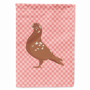 Animal/Bird Themed Pink Check Flag Canvas - 638508946027
