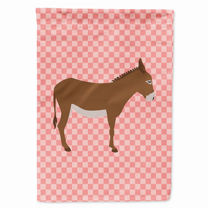 Animal/Bird Themed Pink Check Flag Canvas - 638508944986