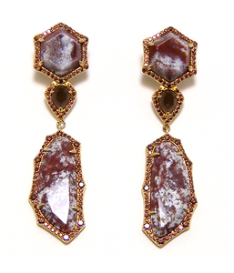 Jasper, Dangle Earrings, 925 Sterling Silver - 000354896872