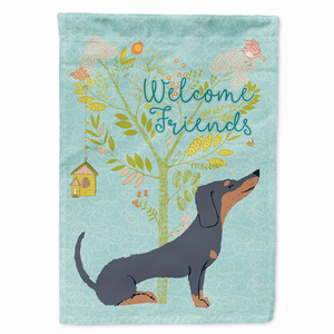 Welcome Friends/Dog Breed Themed Flag Canvas - 652259199365