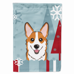 Winter Holiday/Dog Breed Flag Canvas - 638508122773