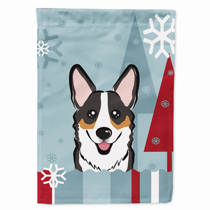 Winter Holiday/Dog Breed Flag Canvas - 638508122780