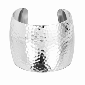 2 Inch XL Domed Hammered Cuff - 000656325716