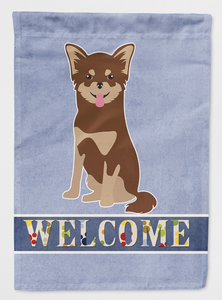 Chihuahua Welcome Flag Canvas House Size - 194030050941