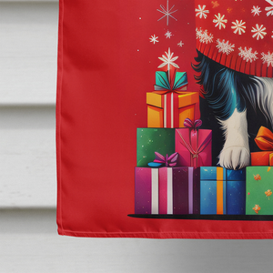 Border Collie Holiday Christmas House Flag - 194030835371