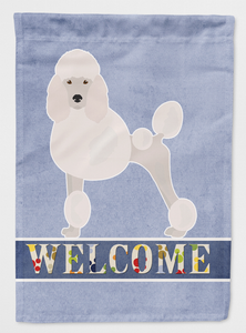 Miniature Poodle Welcome Flag Canvas House Size - 194030050767