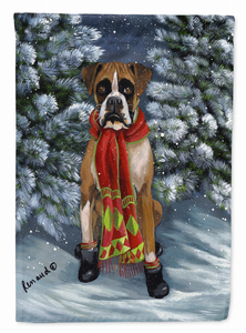 Christmas Dog Art Flag - 194030369692
