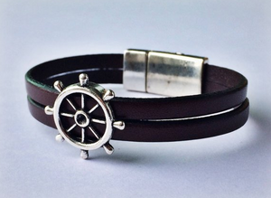 Nautical Leather Bracelet - 000854125385