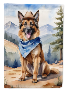 Belgian Tervuren Cowboy Welcome Garden Flag - 194030956823