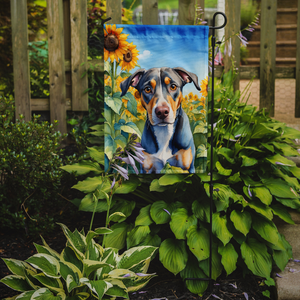 Catahoula in Sunflowers Garden Flag - 194030960561