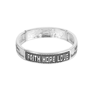 Bracelet 1 Cor 13:13 Tile Stretch - 603799625173