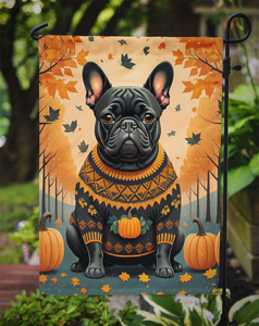 Black French Bulldog Fall Garden Flag - 194030766859