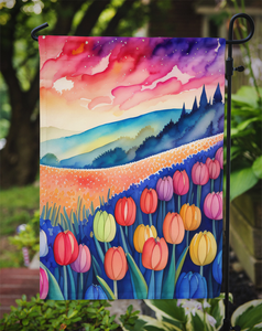 Hyacinths in Color Garden Flag - 198453218629