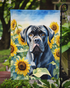 Cane Corso in Sunflowers Garden Flag - 194030960554