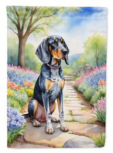 Bluetick Coonhound Spring Path Garden Flag - 194030980873