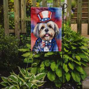 Lhasa Apso Patriotic American Garden Flag - 194030953952
