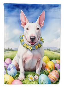 English Bull Terrier Easter Egg Hunt Garden Flag - 194030936078