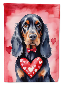 Gordon Setter My Valentine Garden Flag - 194030943670