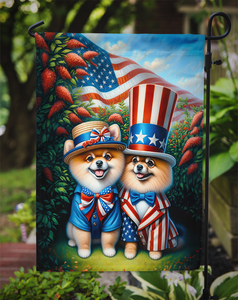 All American Pomeranian Garden Flag - 194030921050