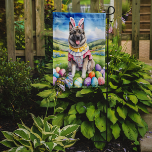 Norwegian Elkhound Easter Egg Hunt Garden Flag - 194030937105
