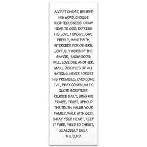 Bookmark ABC Of Christianity 2x6 12-Pack - 603799623728