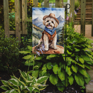 Maltipoo Cowboy Welcome Garden Flag - 194030957721