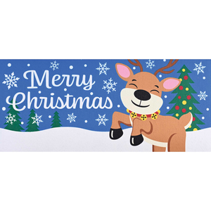 Doormat Insert Reindeer Merry Christmas - 603799667470