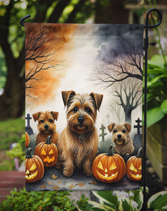 Norfolk Terrier Spooky Halloween Garden Flag - 194030768501