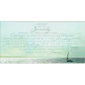 God Grant Me the Serenity Wall Plaque - 603799319904