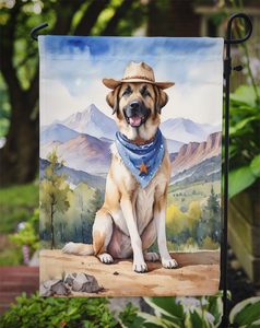Anatolian Shepherd Cowboy Welcome Garden Flag - 194030956700