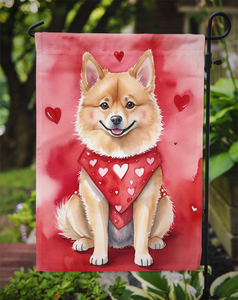 Finnish Spitz My Valentine Garden Flag - 194030943526