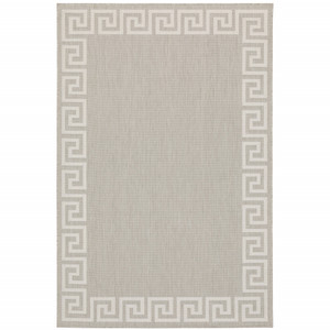 6' X 9' Grey Stain Resistant Indoor Outdoor Area Rug - 606114583363 6' X 9' Grey Stain Resistant Indoor Outdoor Area Rug - 606114583363