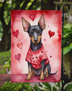 Manchester Terrier My Valentine Garden Flag - 194030944011