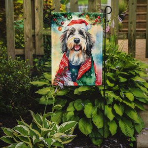 Bearded Collie Christmas Garden Flag - 194030859742