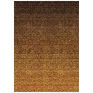 10' X 14' Chocolate And Brown Ombre Washable Indoor Outdoor Area Rug