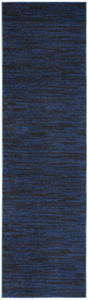 2' X 10' Midnight Blue Non Skid Indoor Outdoor Runner Rug - 606114456582