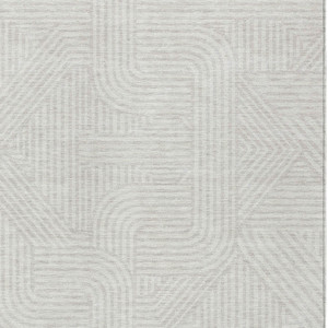 10' X 14' Ivory And Gray Abstract Washable Indoor Outdoor Area Rug - 608219146245
