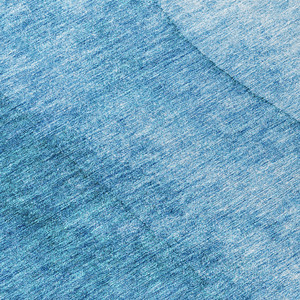 8' Teal Blue Aqua And Turquoise Round Ombre Washable Indoor Outdoor Area Rug