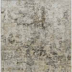 9' X 12' Taupe Beige And Gray Abstract Washable Indoor Outdoor Area Rug - Taupe, Beige, Gray