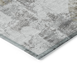 10' X 14' Taupe Beige And Brown Abstract Washable Indoor Outdoor Area Rug Transitional Style - Taupe, Beige, Brown Color