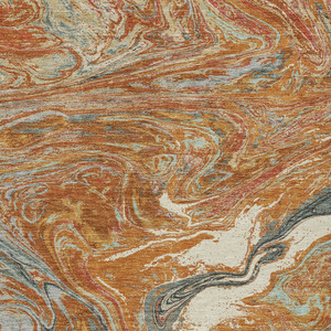 8' X 10' Brown Beige And Gray Abstract Washable Indoor Outdoor Area Rug - 608219240486