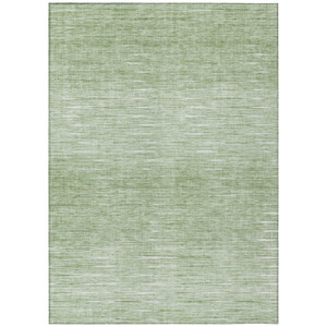 10' X 14' Artichoke Green And Green Abstract Washable Indoor Outdoor Area Rug