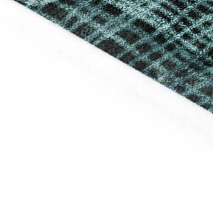 8' X 10' Teal Blue And Ivory Abstract Washable Indoor Outdoor Area Rug - Teal Blue, Ivory