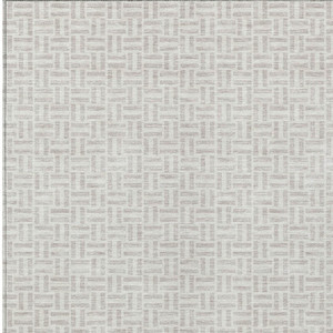 10' X 14' Taupe And Silver Geometric Washable Indoor Outdoor Area Rug