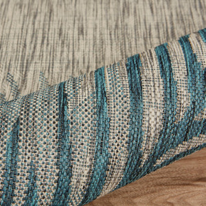 2’ X 3’ Gray Palm Leaves Indoor Outdoor Scatter Rug - 808230039155 2’ X 3’ Gray Palm Leaves Indoor Outdoor Scatter Rug - 808230039155