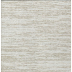 8' X 10' Ivory And Beige Abstract Washable Indoor Outdoor Area Rug - 880016878486
